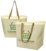 Laminated Linen Grocery Bag