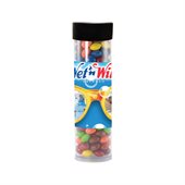 Large Gourmet Plastic Tube Packed With Chocolate Beans