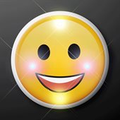 LED Smiling Emoji Pin