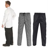 Lightweight Poly Cotton Three Way Air Flow Cargo Chef Pants