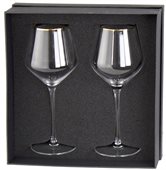 Lisala Gold Rim Wine Glass Set
