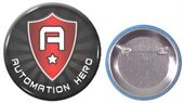 Louis Round Button Badge