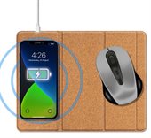 Mantova Foldable Cork Wireless Charging Mouse Pad