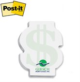 Medium Post-it® Dollar Sign Shaped Notes