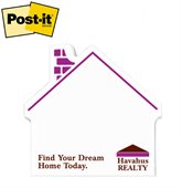 Medium Post-it® House Shaped Notes