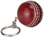 Mini Leather Cricket Ball Key Ring
