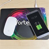 Mouse Mat With QI Wireless Charger