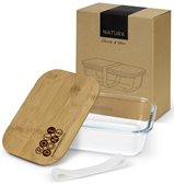 NATURA Push Lid Glass Lunch Box