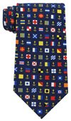 Nautical Flags Polyester Tie