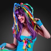 Noodle Hair Headband With Rainbow Multicolour LEDS