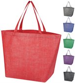 Nylah Crosshatch Non Woven Shopper Tote Bag