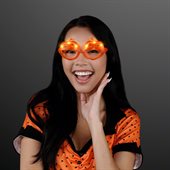 Orange Pumplin Shaped LED Flashing Glasses
