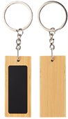 Orbit Rectangular Bamboo Keyring