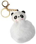 Panda Clip On Plush Keyring