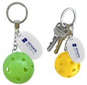 Pickleball Shaped Keychain