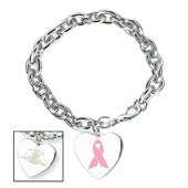 Pink Ribbon Cancer Awareness Bracelet