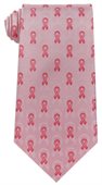 Pink Ribbon Charity Polyester Tie