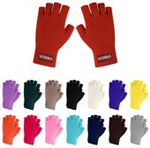 Piras Kids Plain Knit Fingerless Gloves