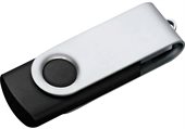 Pivot 4GB Black Flash Drive Silver Clip
