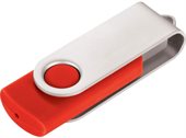 Pivot 4GB Red Flash Drive Silver Clip