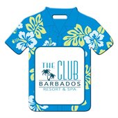 Plastic Hawaiian Shirt Shaped Luggage Tag