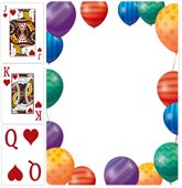 Poker Playing Cards Customisable Balloon Theme Back
