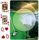 Poker Playing Cards Customisable Golf Theme Back