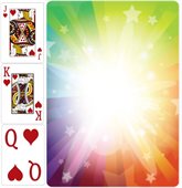 Poker Playing Cards Customisable Starburst Theme Back