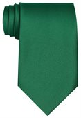 Polyester Tie In Kelly Green