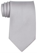 Polyester Tie In Light Grey