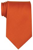 Polyester Tie In Orange