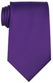 Polyester Tie In Purple