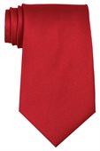 Polyester Tie In Red