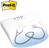 Post-it® Rounded Super Sticky Small Angled Note Pad