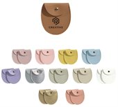 PU Leather Oval Jewellery Pouch