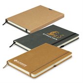Quantum Hard Recycled Leather Cover Notebook