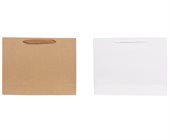 R1H Medium Crosswise Paper Bag With Flat Fabric Handle