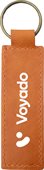 Rectangular Shaped Recycled Leather Keyring