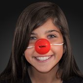 Red Clown Nose With Blinking LED