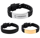 Silicone Bracelet With Needle Buckle