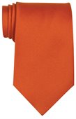 Silk Tie In Orange