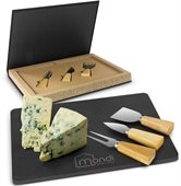 Slate And Bamboo Rectangular Cheese Gift Set