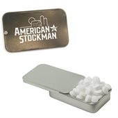 Slider Tin Packed With Sugar Free Peppermints