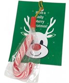 Small 5cm Candy Cane Gift Card