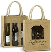 Sonoma Jute Triple Wine Bottle Carrier