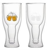 Sorrento 350ml Beer Bottle Double Wall Glass