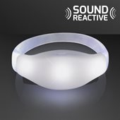 Sound Reactive Blaze White LED Flashing Bracelet