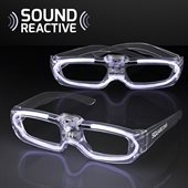 Sound Reactive White Party Shades