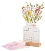Spectrum Flowers Desk Calendar
