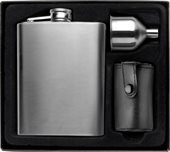 Stainless Steel Hip Flask Set